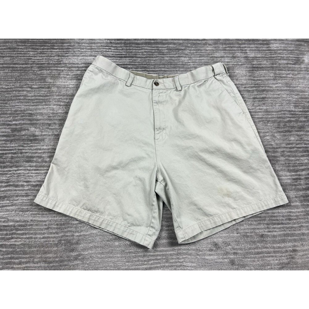 Farah Shorts Mens 40 Beige Expandable Waist 100%‎ Cotton Chino